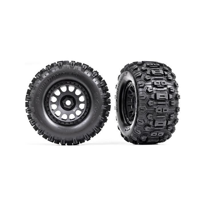 Traxxas kolo, disk XRT Race, pneu Maxx Sledgehammer (pár)