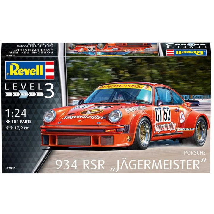 Plastic ModelKit auto 07031 - Porsche 934 RSR "Jägermeister" (1:24)