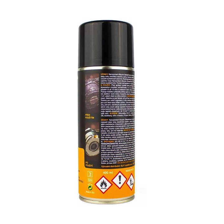 NANOPROTECH BICYCLE odmašťovací a čistící sprej na řetěz 400ml