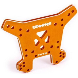 Traxxas vež tlumičů zadní hliníková oranžově eloxovaná (pro Sledge)