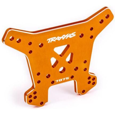 Traxxas vež tlumičů zadní hliníková oranžově eloxovaná (pro Sledge)