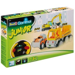 Autíčko REVELL 23003 JUNIOR - Tow Loader with excavator - 40 MHz