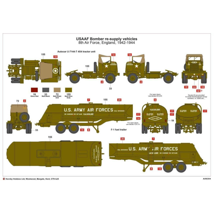 Classic Kit diorama A06304 - USAAF 8TH Airforce Bomber Resupply Set (1:72)
