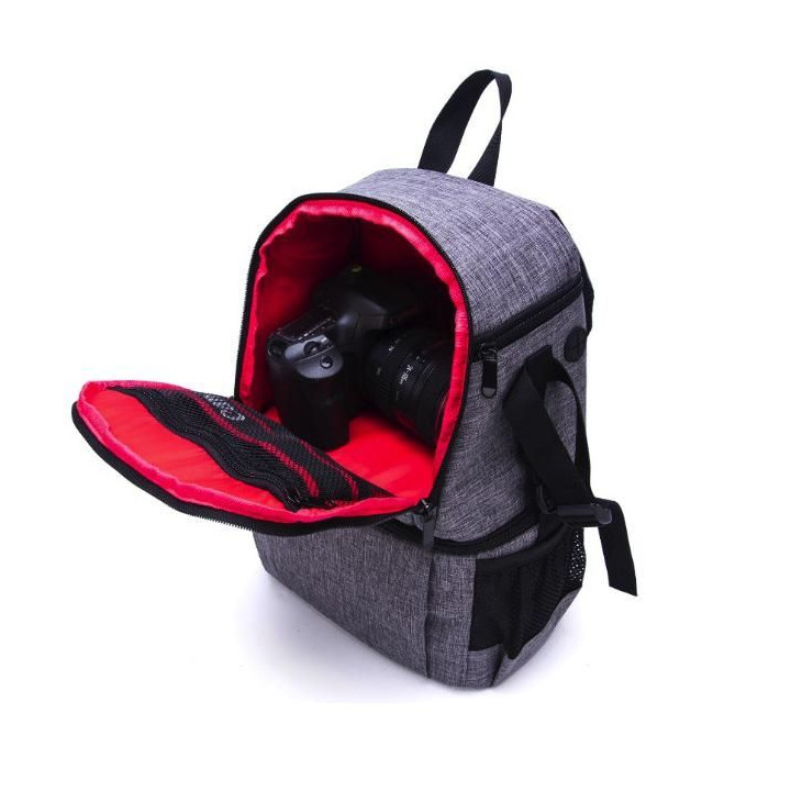 Double-Layer DIY Camera Backpack (Black)