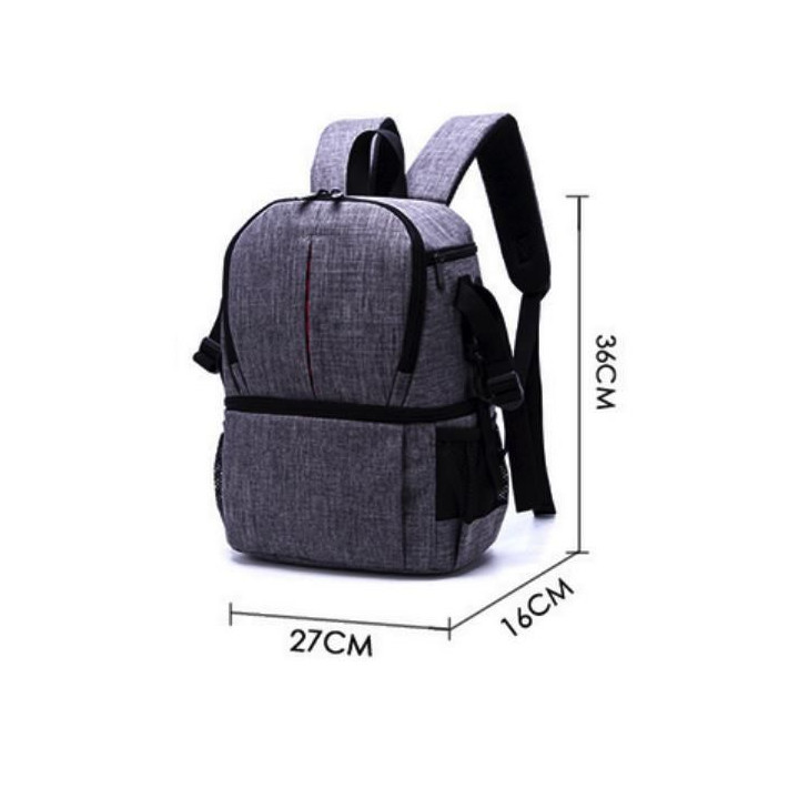 Double-Layer DIY Camera Backpack (Black)
