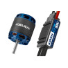 Combo set střídavého elektromotoru s rotačním pláštěm s regulátorem 80A pro modely letadel: větroň 3000g, trenér 3000g, akro 2500g, 3D 1800g, KV730 ot./min na V, napájení Lixx 4-5s, hřídel 5 mm.