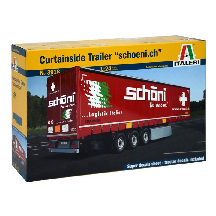 Model Kit návěs 3918 - Curtainside Trailer (1:24)