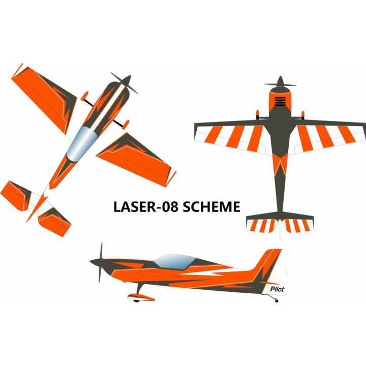 73" Laser 1850mm 35cc Oranžovo-Šedý