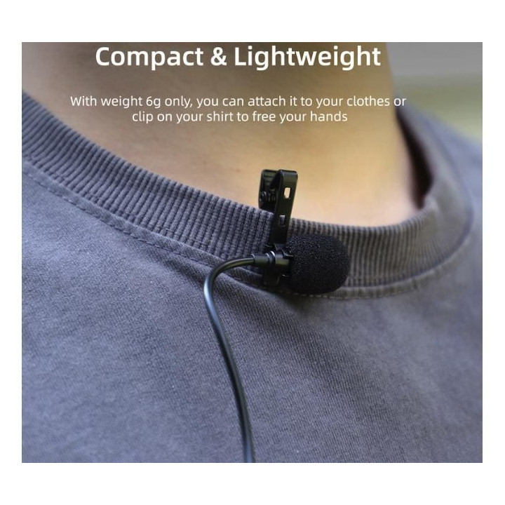 Lavalier Microphone for Insta360 X3 / One RS 1-INCH