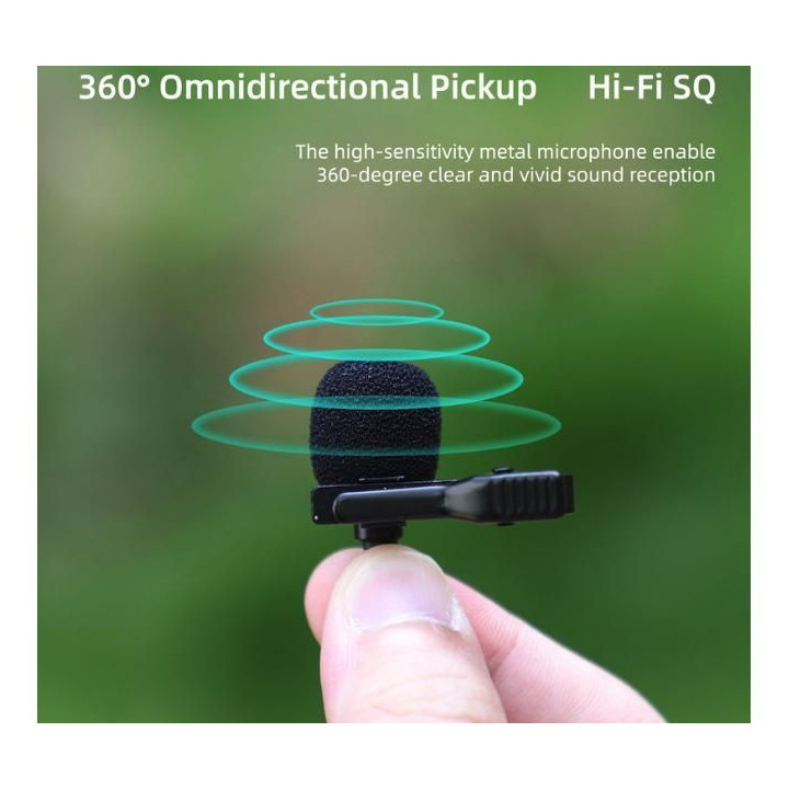 Lavalier Microphone for Insta360 X3 / One RS 1-INCH