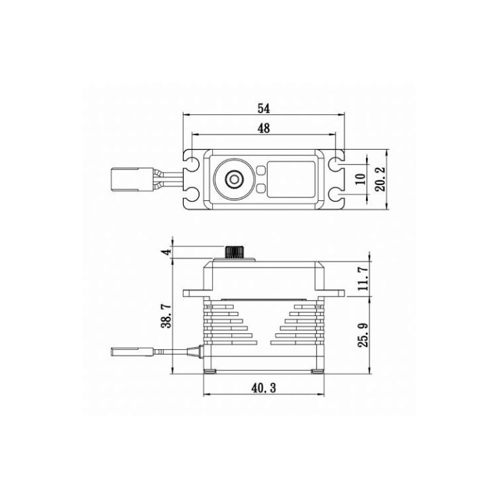 SB-2290SG BRUSHLESS HiVOLT Digitální servo (65kg-0,11s/60°)