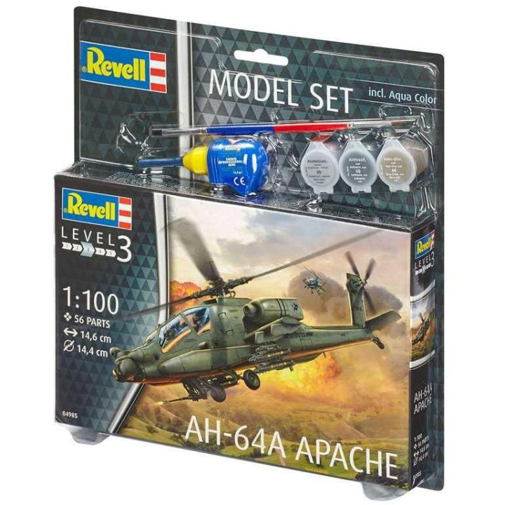 ModelSet vrtulník 64985 -  AH-64A Apache (1:100)