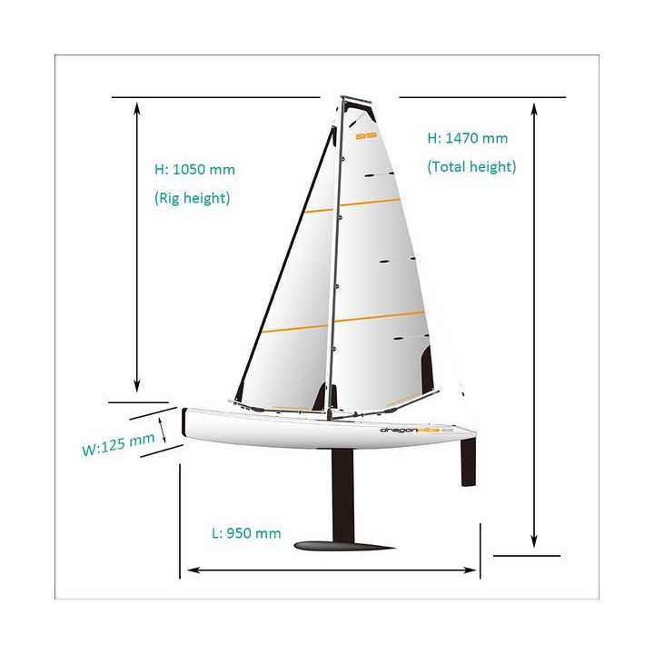 Joysway Dragon Flite 95 V2 plachetnice 2.4GHz RTR