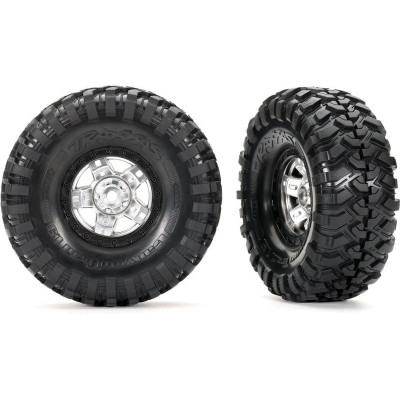 Traxxas kolo 1.9", disk TRX-4 Sport beadlock polomatný chrom, pneu Canyon Trail (2)