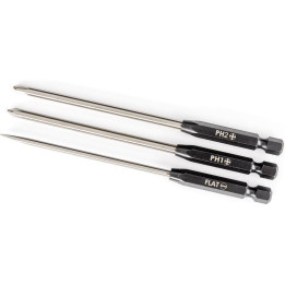 Traxxas bit plochý a křížový (3mm, PH NO1, PH NO2)