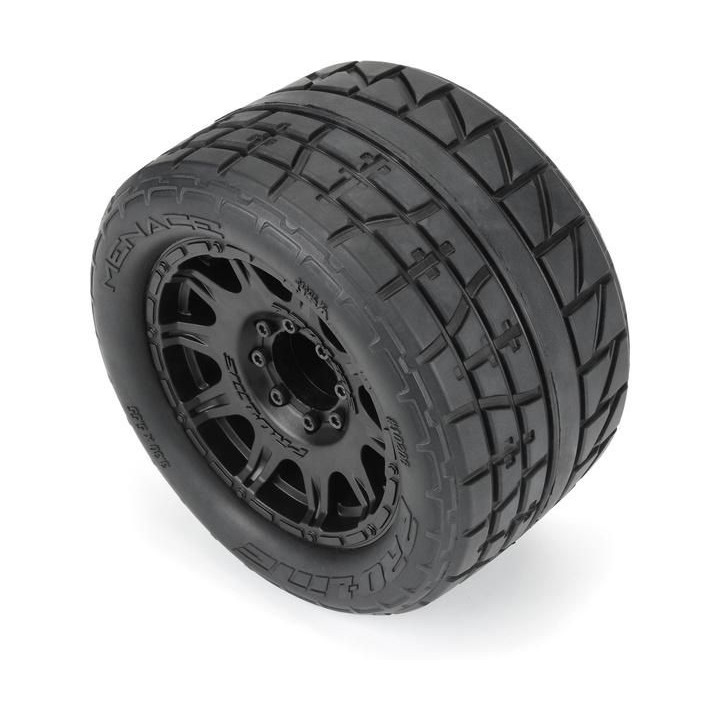 Pro-Line kolo 3.8" 1:8, pneu Menace HP BELTE, disk čený H17 (2)