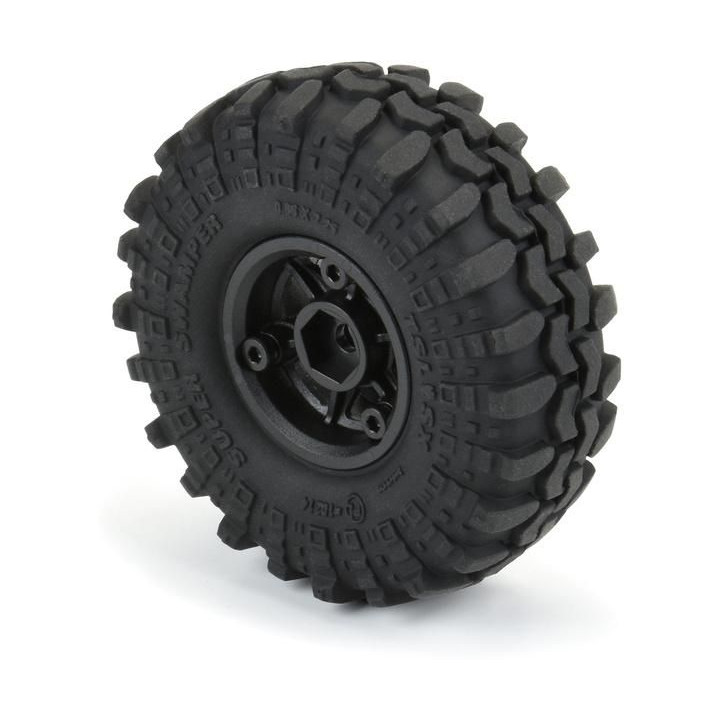 Pro-Line kolo 1.0" 1:24, pneu Interco Super Swamper, disk černý H7 (4)