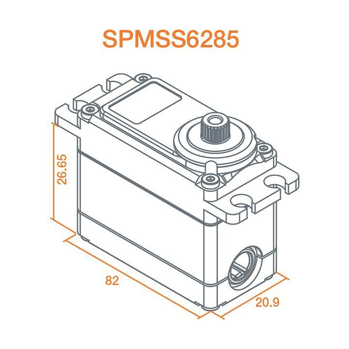 Spektrum servo S6285 High Torque HV MG Race