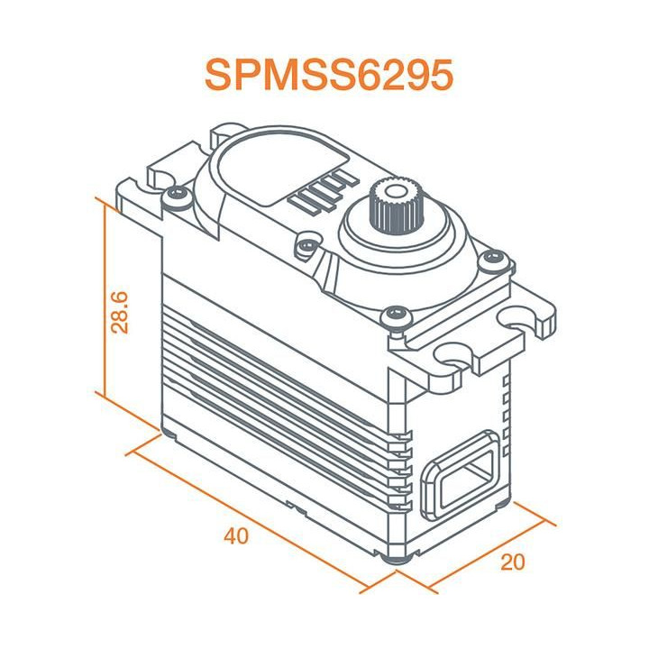 Spektrum servo S6295 High Speed High Torque BL HV MG