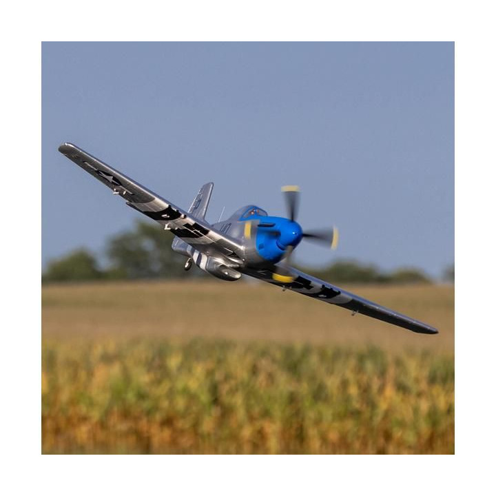 E-flite P-51D Mustang 1.2m SAFE Select BNF Basic