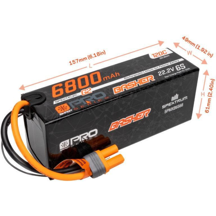 Spektrum Smart G2 Pro LiPo 22.2V 6800mAh 120C IC5