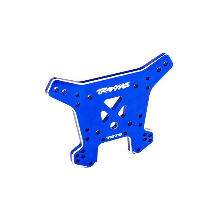 Traxxas vež tlumičů přední hliníková modře eloxovaná (pro Sledge)