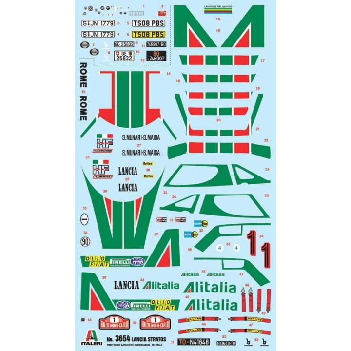 Model Kit auto 3654 - LANCIA STRATOS HF (1:24)