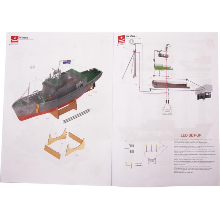 Türkmodel FPV Westra hlídkový člun 1:50 kit
