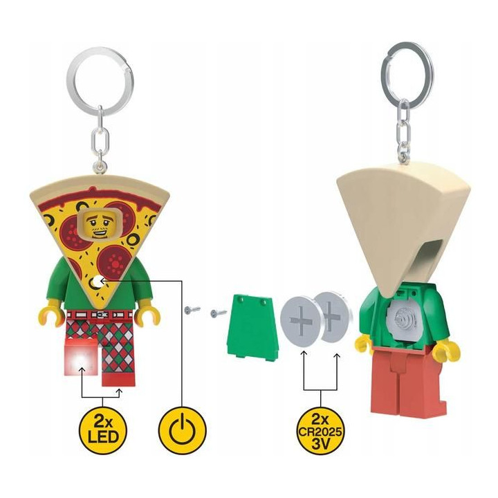 LEGO svítící klíčenka - Iconic Pizza