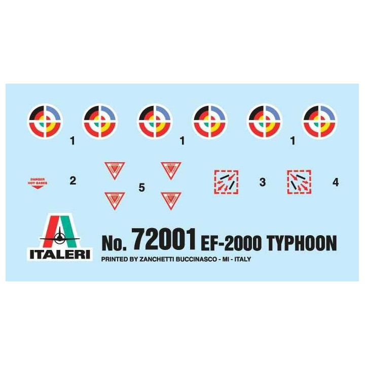 Model Set letadlo 72001 - EF-2000 TYPHOON (1:72)