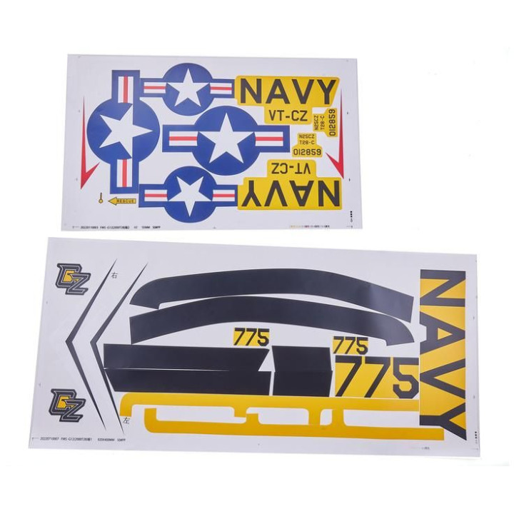 E-flite samolepky: T-28 Trojan 2.0m