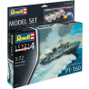 Model lodě ke slepení. Velikost: 1:72; 34,1 cm. Balení obsahuje: 144 dílků ke slepení, lepidlo, štětec a barvičky.