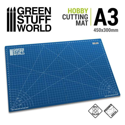 Foldable Cutting Mat - A3 - BLUE / Rezacia podložka A3 - modrá
