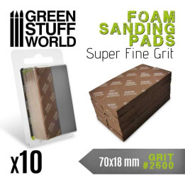 Foam Sanding Pads 2500 grit 10pcs/ Penové brúsne podložky 2500 10ks