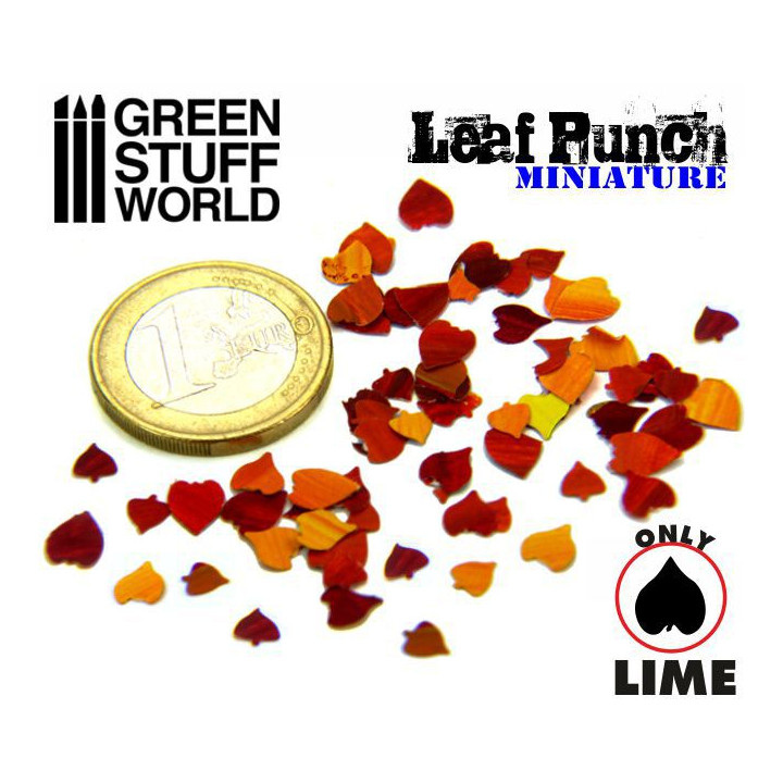 Miniature Leaf Punch DARK GREEN / Lime 1:30 1:22 1:16
