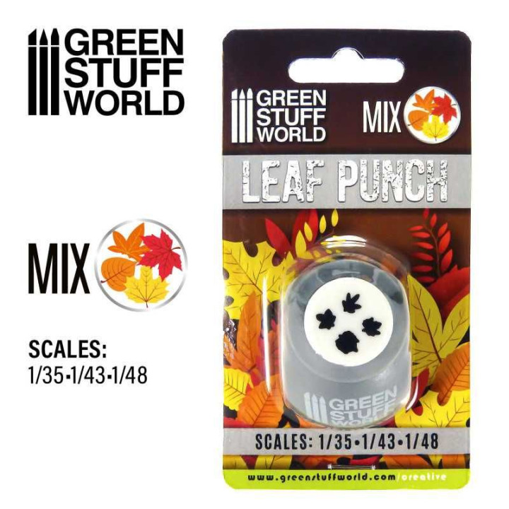 Miniature Leaf Punch GREY / Mixed 1:48 1:43 1:35 