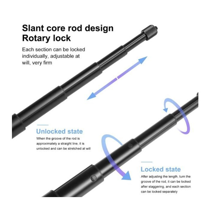 Invisible Selfie Stick for Insta360 X3 / X2 / One RS / GoPro (157cm)