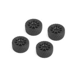 CARTEN nalepené M-Rally gumy na černých 10 papr. diskách +1mm, 4 ks.