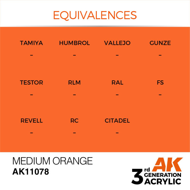 Medium Orange 17ml