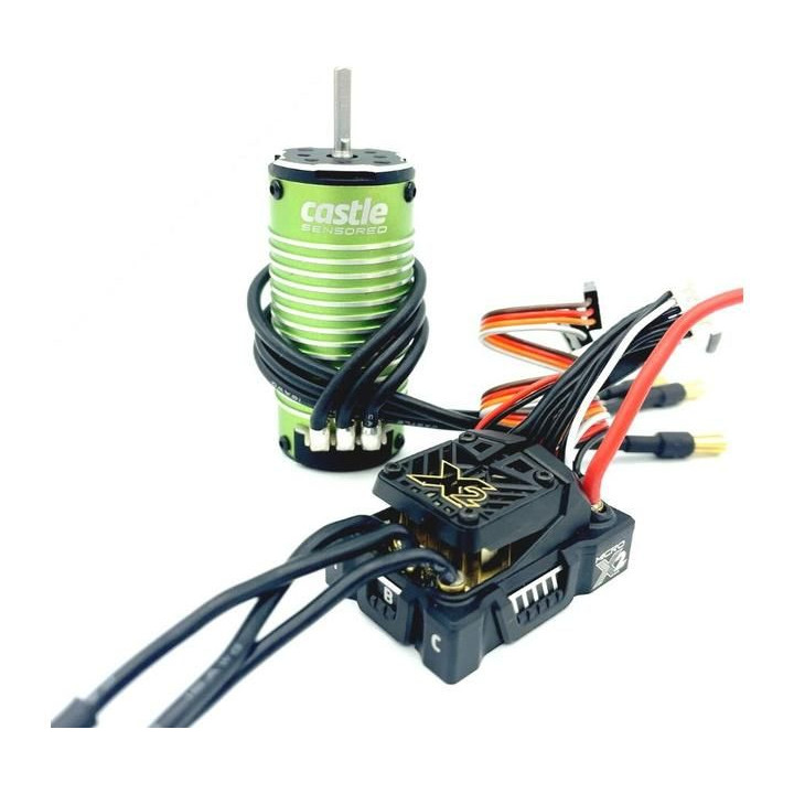 Castle motor 1010 4400ot/V senzored, reg. Mamba Micro X2 (4.0mm)