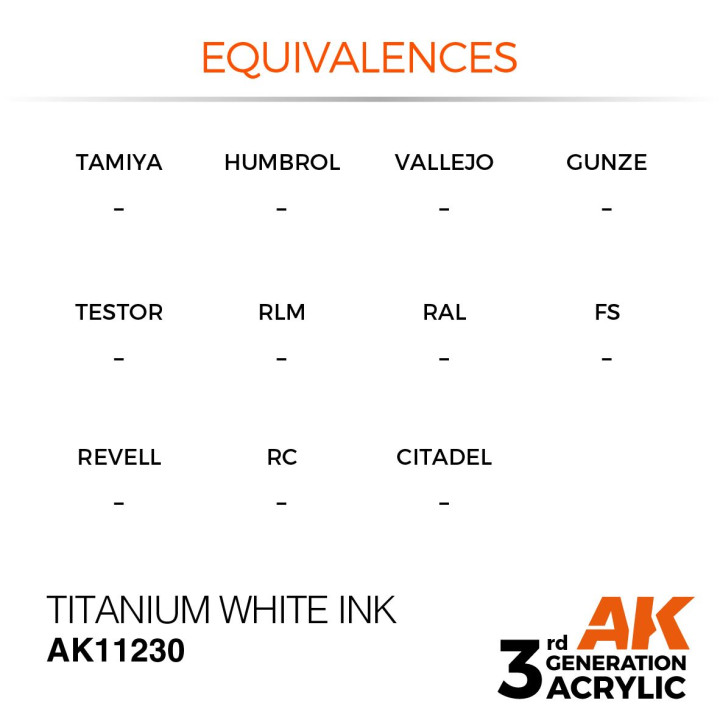 Titanium White Ink 17ml