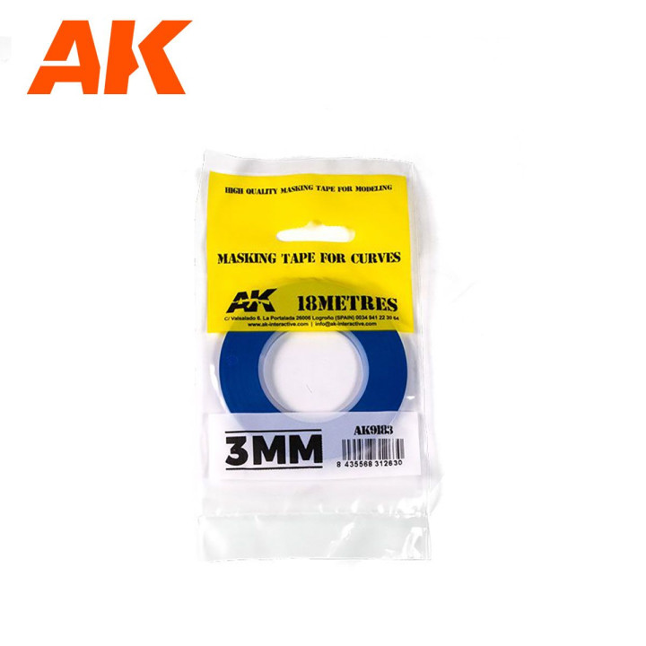 Masking Tape for curves 3 mm/18m
