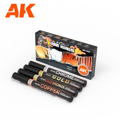 Metallic Liquid Markers – 4 Units Set