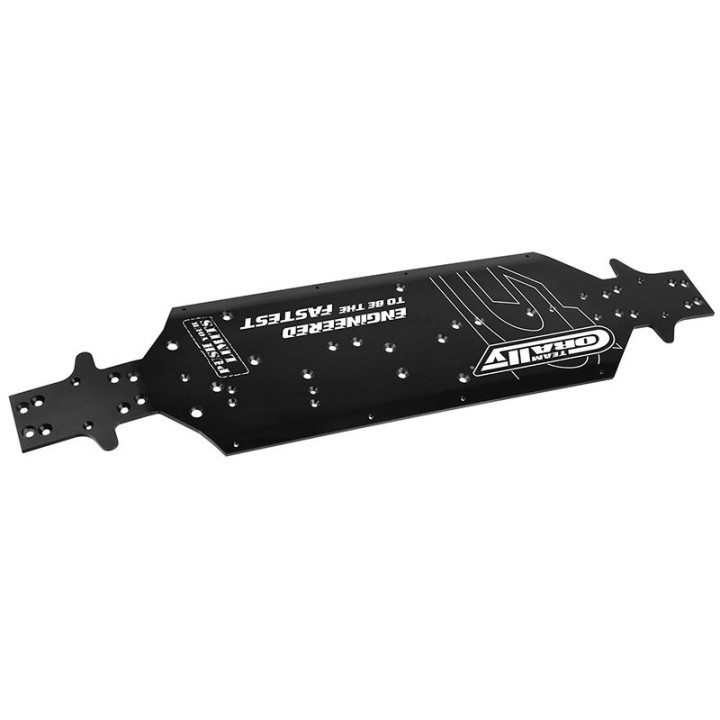 Hliníkové šasi - ASUGA XLR - černé - 1 ks.