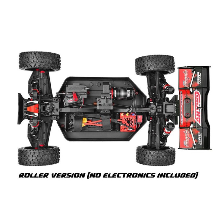 ASUGA XLR 6S - BUGGY 4WD - PRO ROLLER šasi - bez elektroniky - červená
