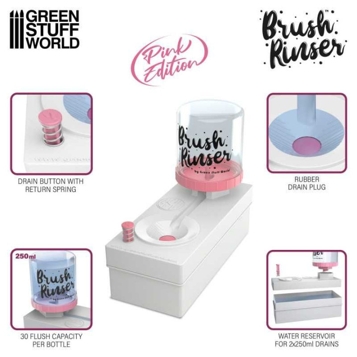 Brush Rinser Green (Pink Edition) / Čistič štetcov (Rúžová edícia)