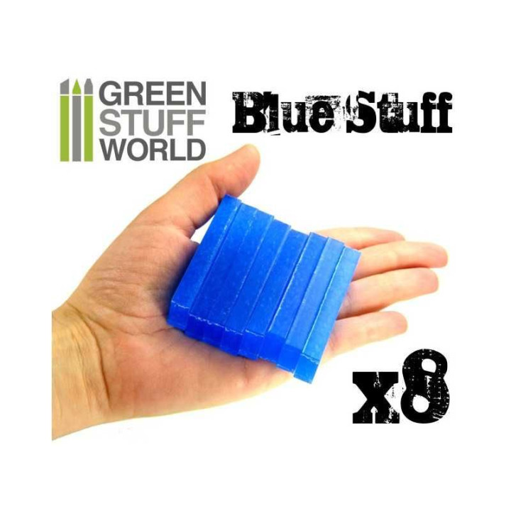 Blue Stuff Mold 8 bars / Modrá hmota 8 tyčiniek