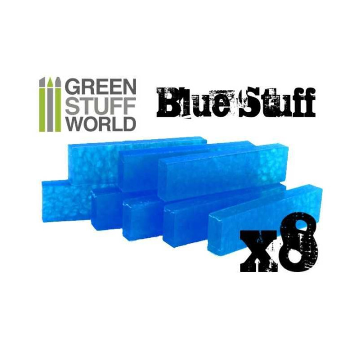 Blue Stuff Mold 8 bars / Modrá hmota 8 tyčiniek