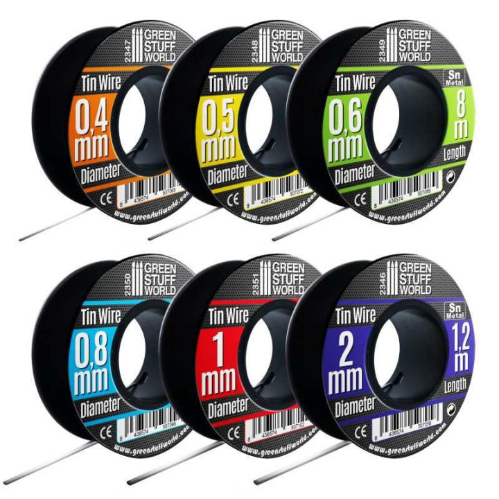 Flexible tin wire roll 2mm / Pružný cínový drôt 2 mm