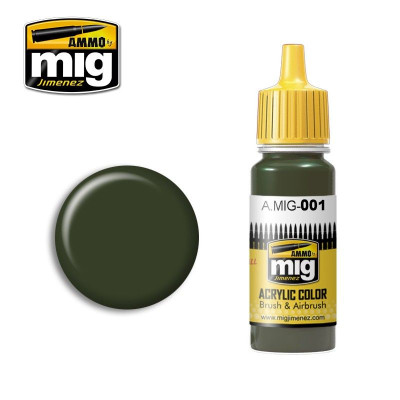 RAL 6003 Olivgrün Opt. 1 17ml / A.MIG-001